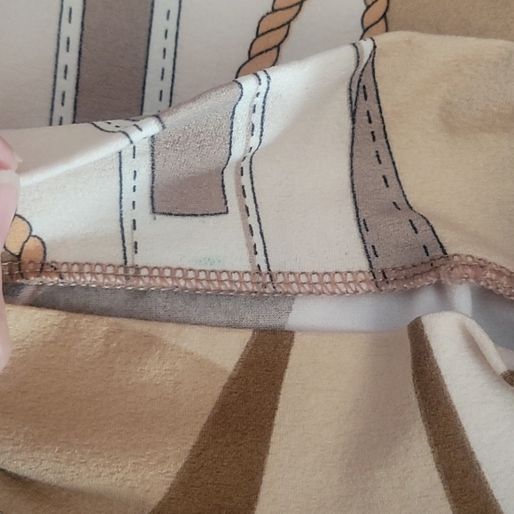 VTG 70s 80s Trompe l' Oeil Equestrian Print Top Med Old Money Preppy Maximalist - Picture 11 of 16